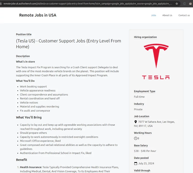 FakeJobTesla