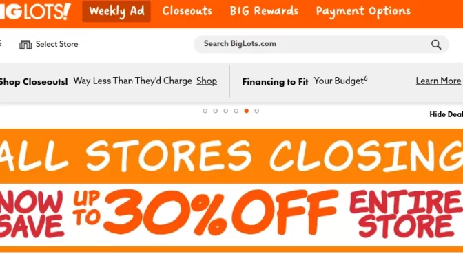 Big Lots – Survival of 200-400 Stores and 900 closing!